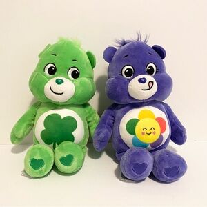 Care Bears Harmony Good Luck Bear Green Purple Plush Teddy Stuffed Animal 2020